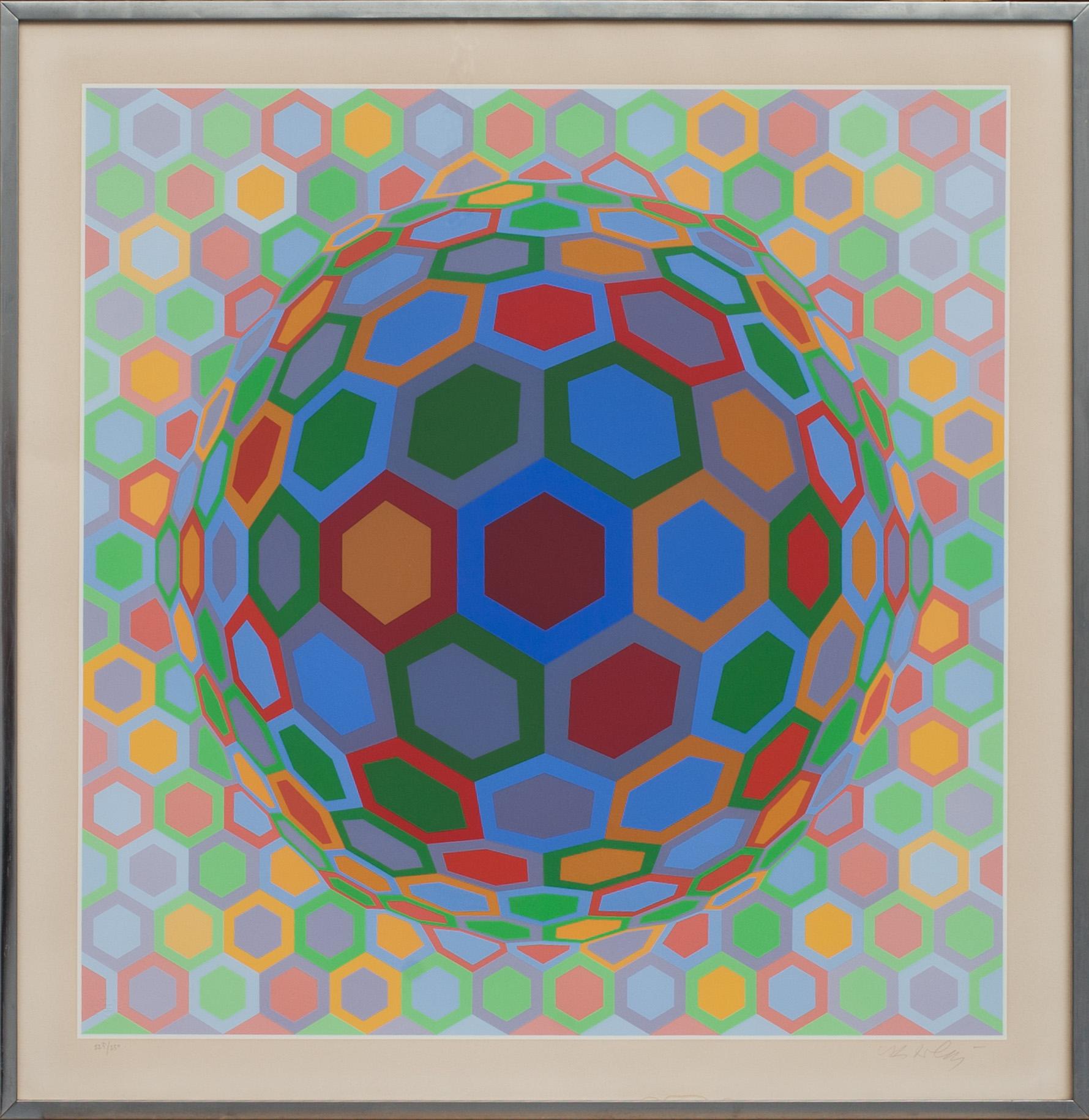 VICTOR VASARELY, färgserigrafi, signerad och numrerad 225/250.