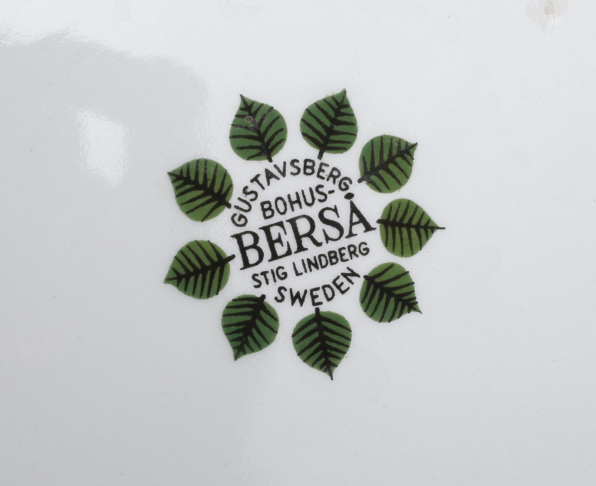 SERVISDELAR, 13 st, porslin, "Berså", Stig Lindberg, Gustavsberg.