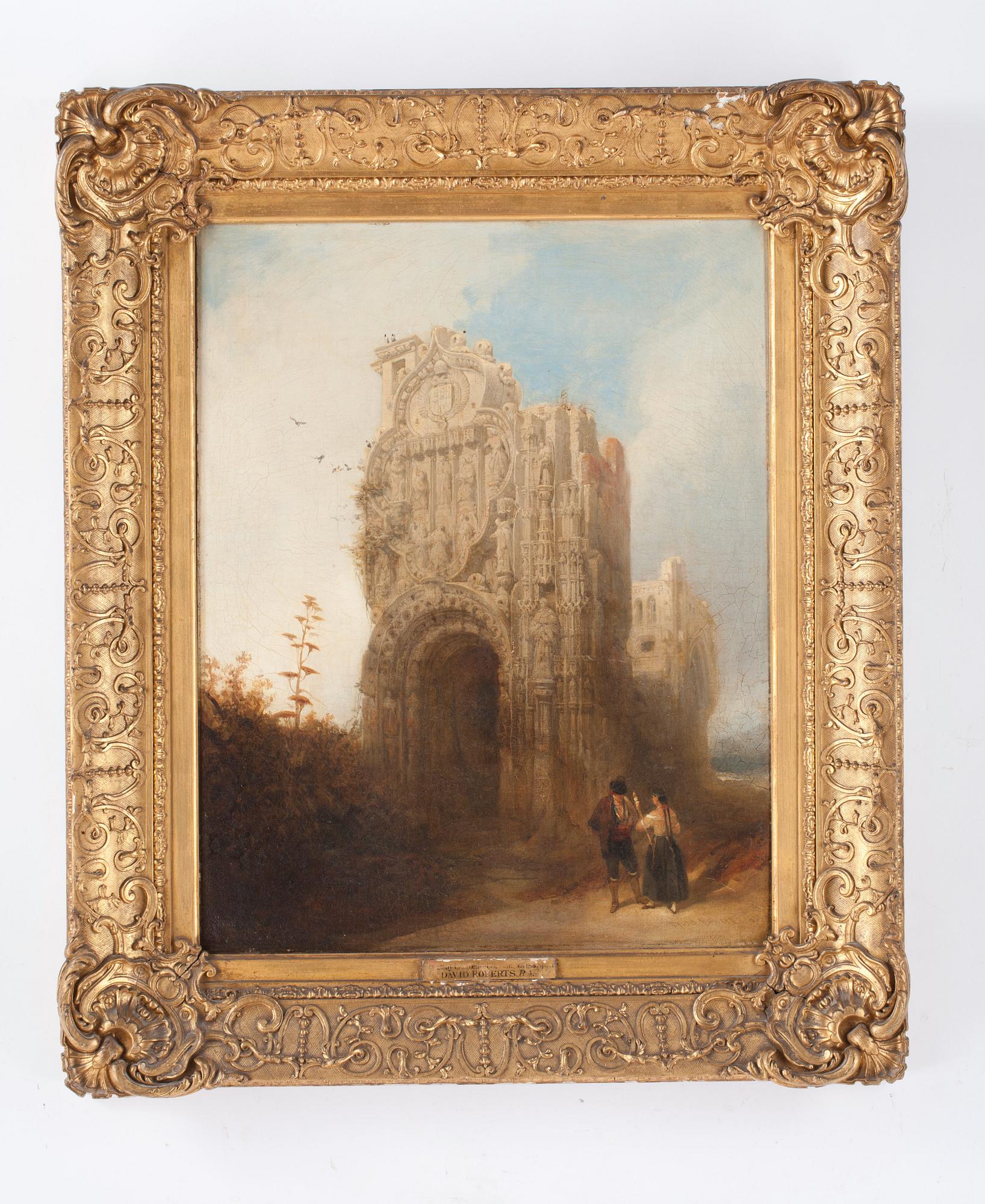 David Roberts, Figurer framför ruin.