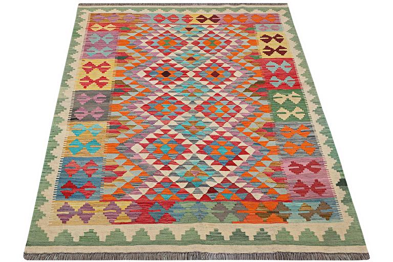 A rug, Kilim, c. 204 x 152 cm.