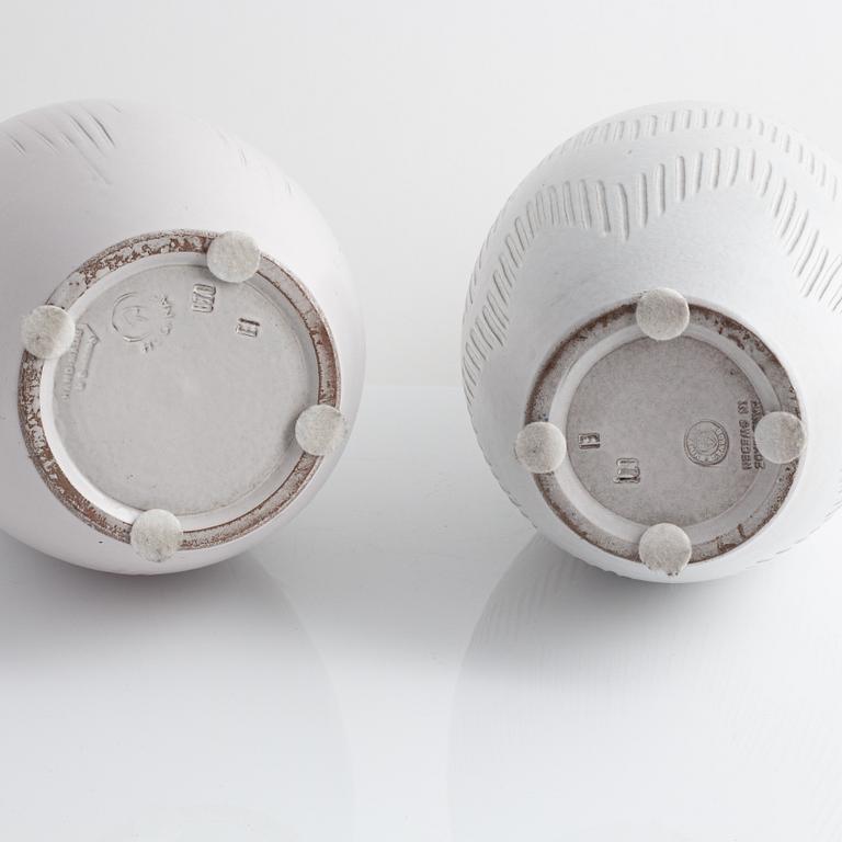 Two ceramic vases from Andersson & Johansson, Höganäs.