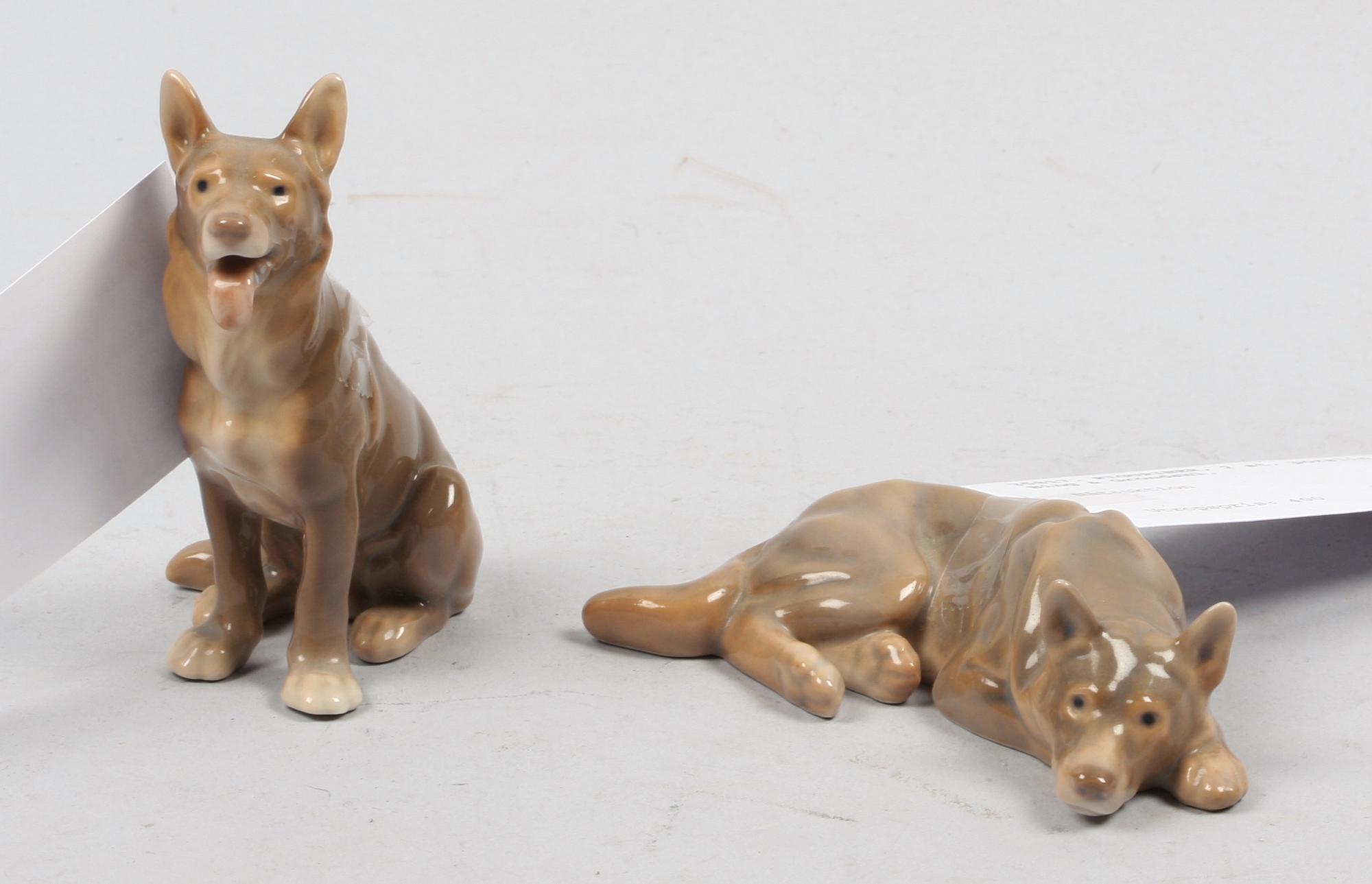 FIGURINER, 2 st, porslin, Bing & Gröndahl.