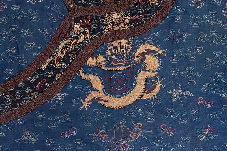 Rock, Jifu, broderad, Qingdynastin, omkring 1900.
