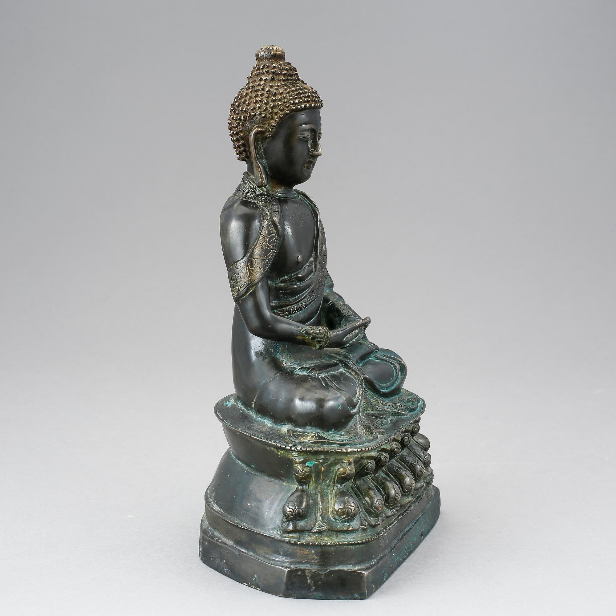 BUDDHA, brons. Kina, 1900-tal.