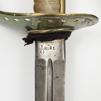 Sablar 2 st, svenska, m/1893 för kavalleriet.
