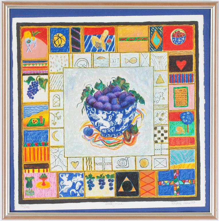 DANIÈLE ROCHON, färglitografi, signerad o numr. 176/190, daterad 1997.