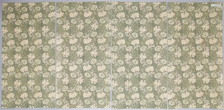GARDINLÄNGDER, 8 st, bomull, "Chrysantemum", William Morris.