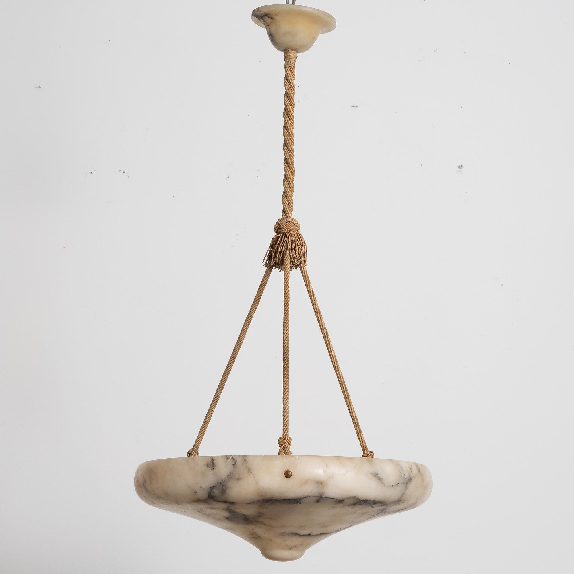 Takampel, alabaster, 1920-tal.