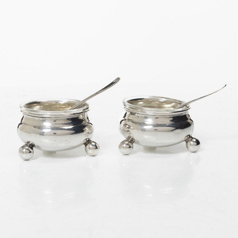 Silver, 4 pieces, Denmark, Norway early 20th century.