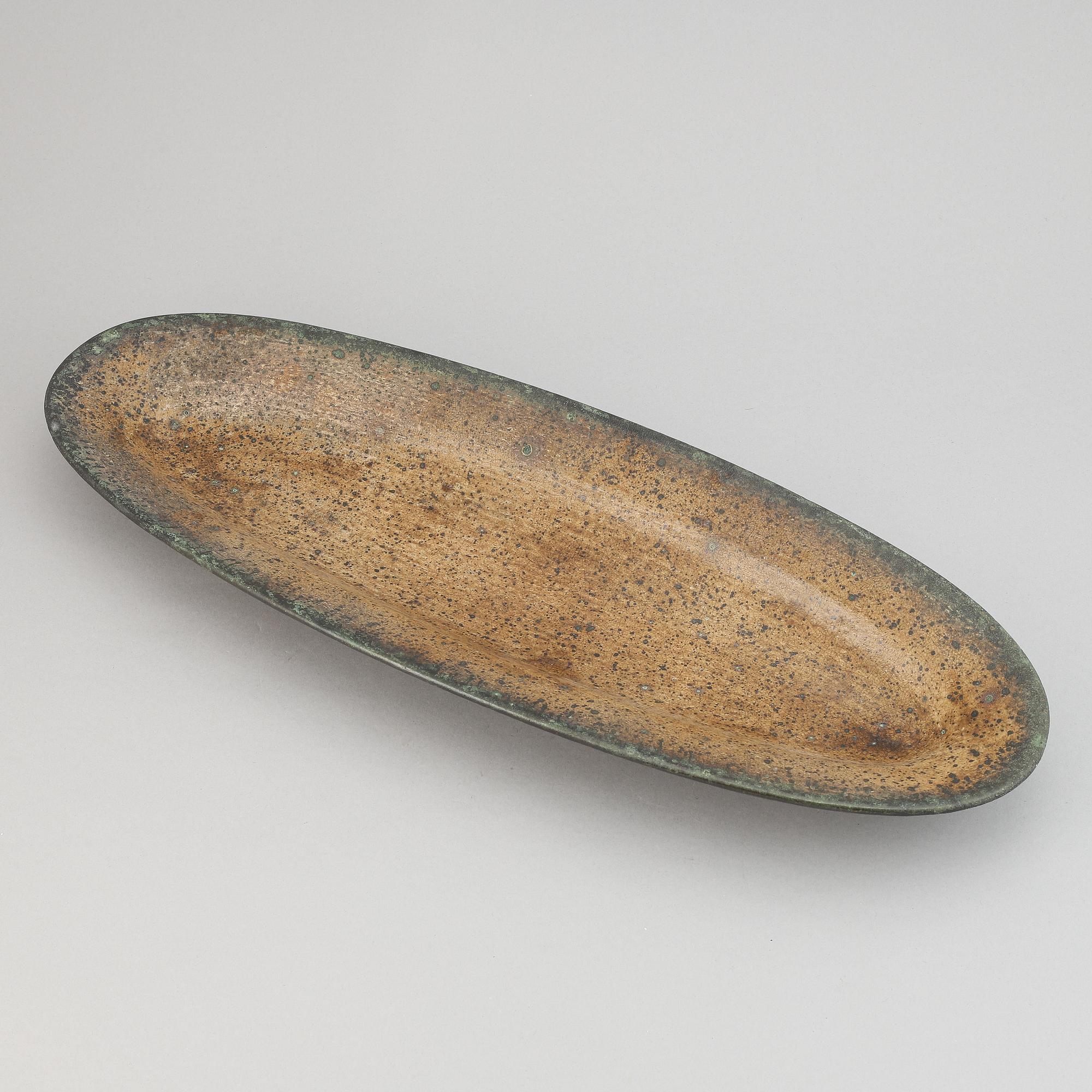 Hans Hedberg, a faience dish, Biot, France.