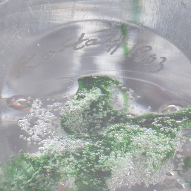 VASER, glas,  2 st. Vicke Lindstrand. Kosta.