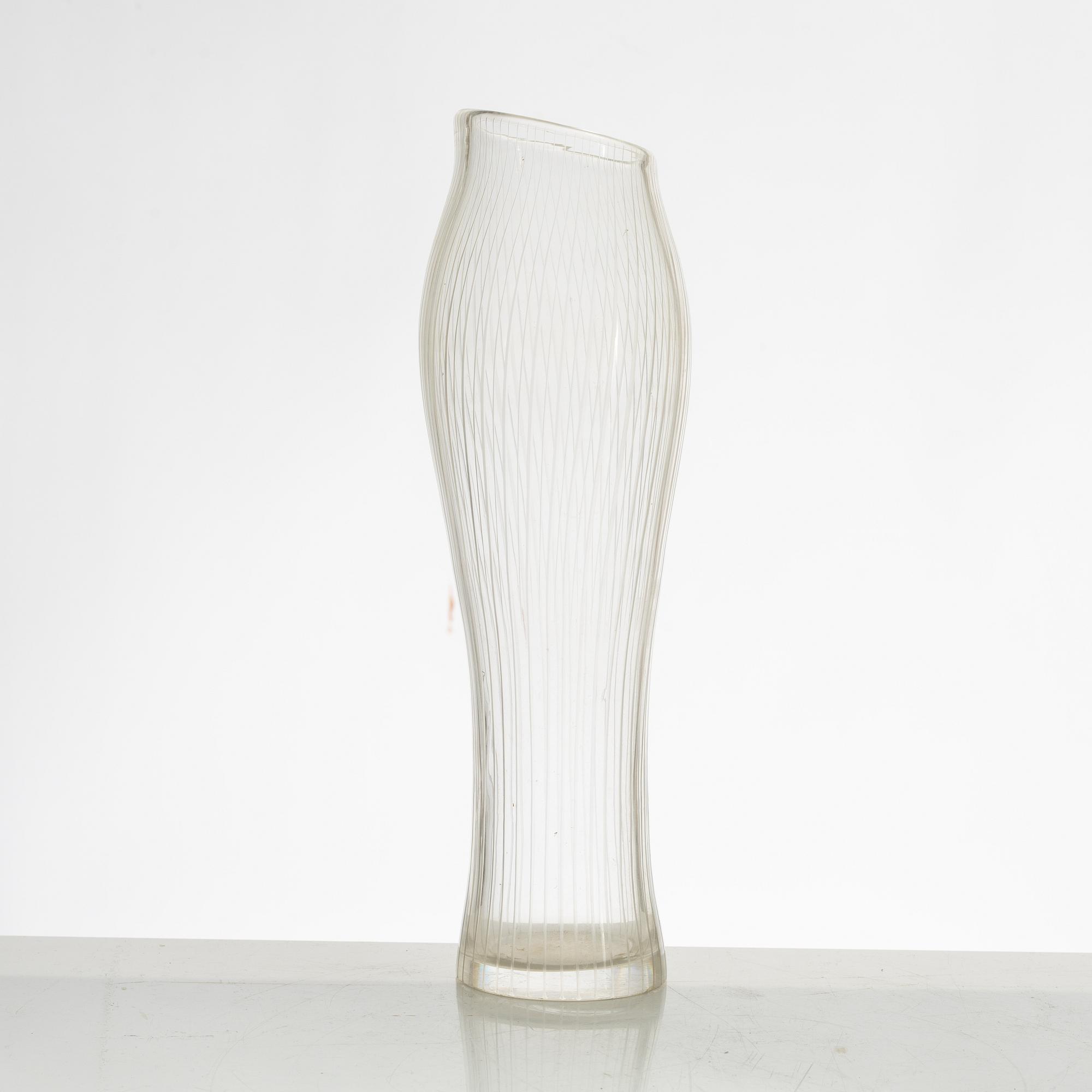 Tapio Wirkkala, a model '3215' glass vase, Iittala, Finland.