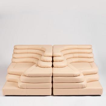 Ubald Klug, a two piece modular sofa, model "DS-1025, Terazza", De Sede, Switzerland, post 1973.