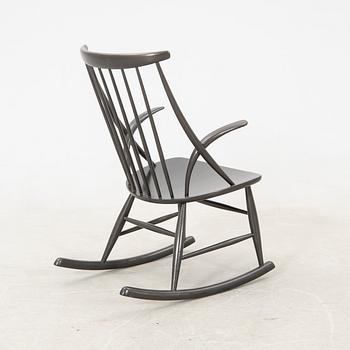 Illum Wikkelsø, rocking chair "Rocking Chair No. 3", Eilersen mid-20th century.