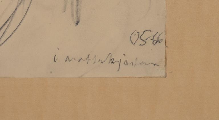 Olle Skagerfors, "In the Nightgown" (Self-Portrait).