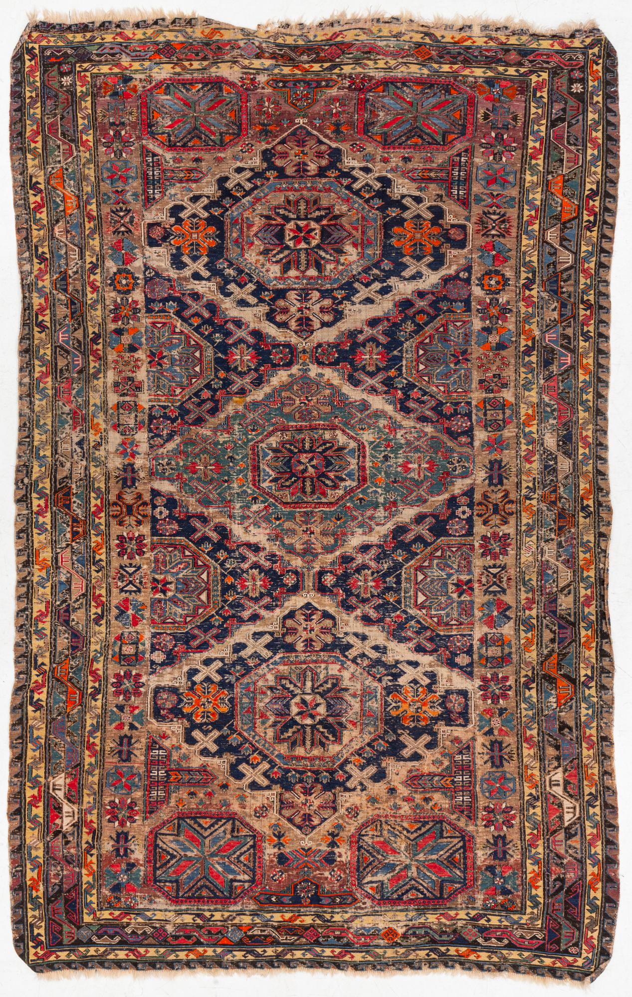 An antique Soumak carpet, East cucasus, c 320 x 210 cm.