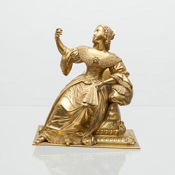 BORDSPENDYL, senempire. 1800-talets mitt.