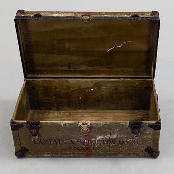 A 20 th century NEVER BREAK TRUNK, U.S. Army.