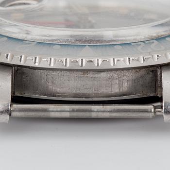 ROLEX, Oyster Perpetual, GMT-Master (SWISS-T), Chronometer, "Gilt dial", wristwatch, 40 mm,