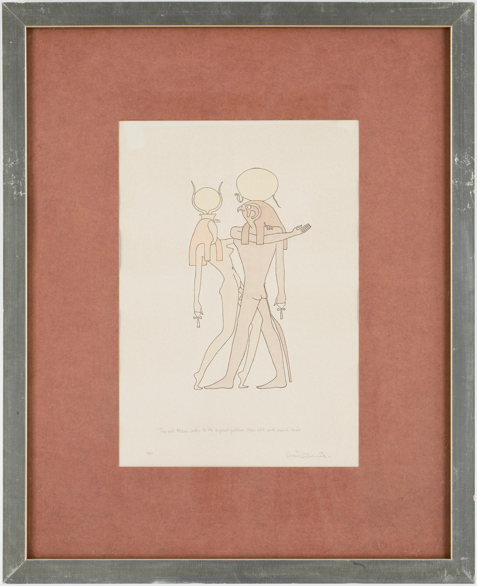 OSCAR REUTERSVÄRD, akvareller 2 st. Sign.