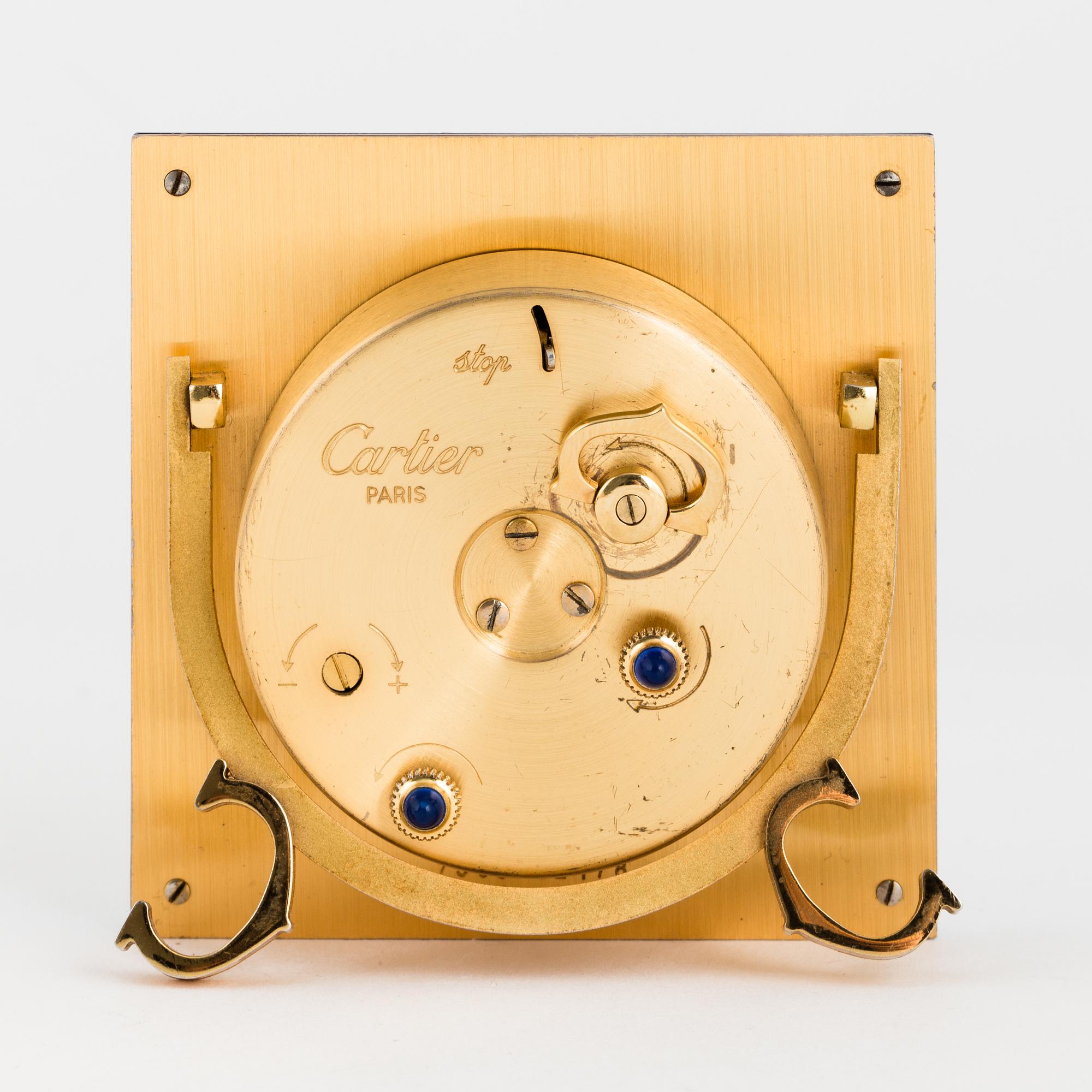 CARTIER, Paris, alarm clock, 75 x 75 mm,