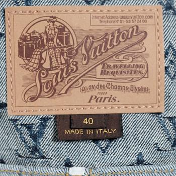 LOUIS VUITTON, a monogram jeans jacket.