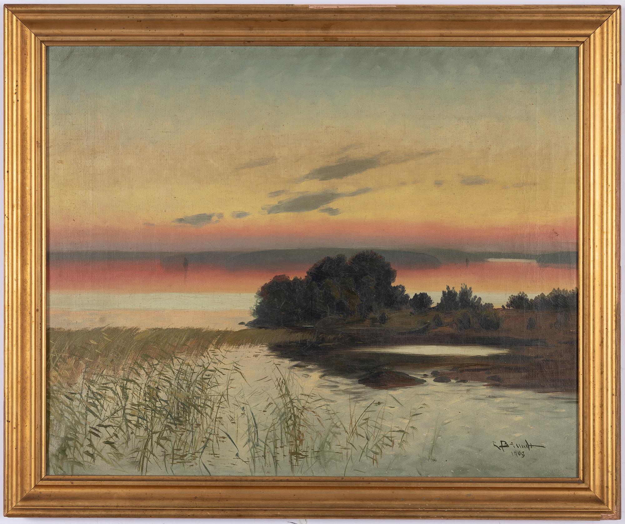 Carl Brandt, Skymningslandskap.