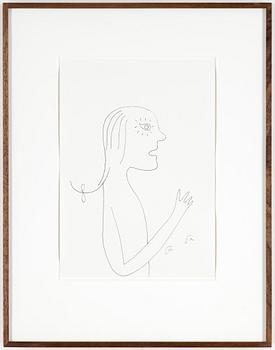 ROGER RISBERG, indian ink on paper, 2007, signed RR.