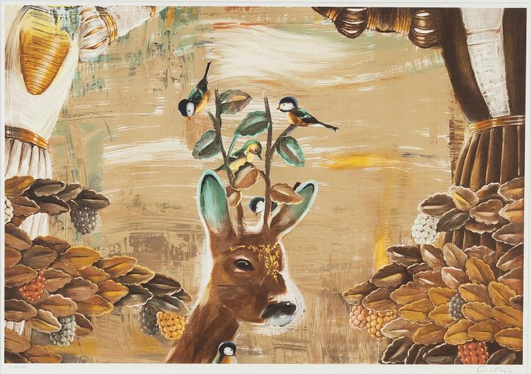 Ernst Billgren, "Bruna väninnor"- Ur portföljen "Vid vägens slut".