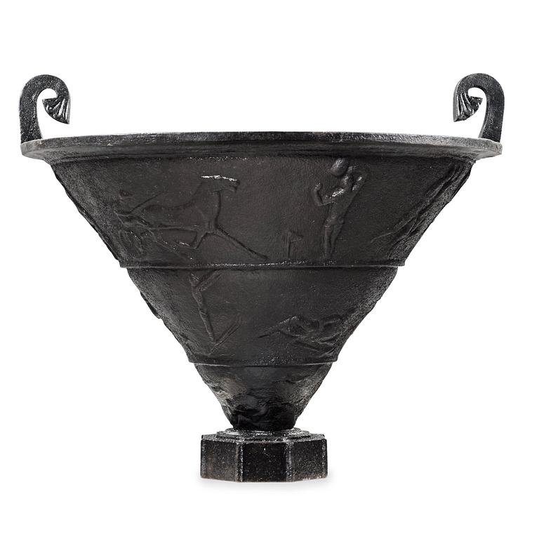 A Rolf Bolin cast iron jardinière, Näfveqvarn, Sweden.