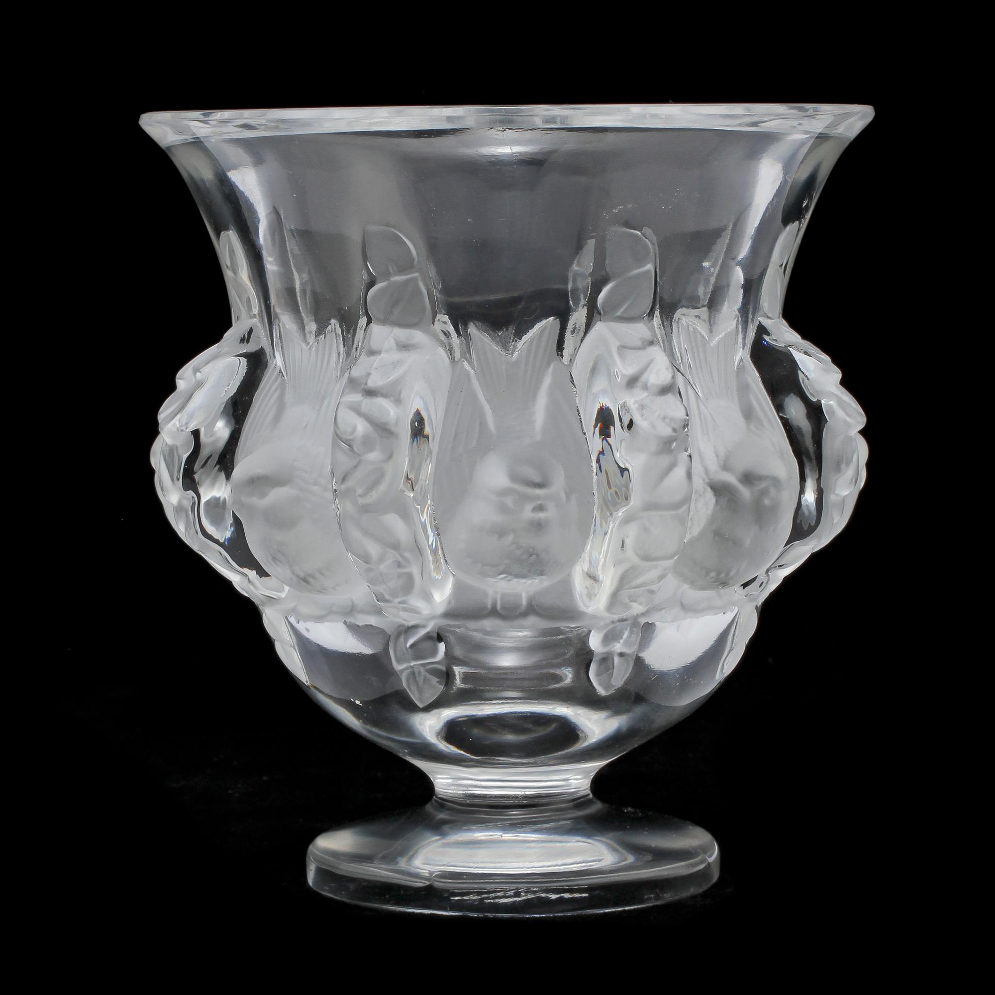 VAS, glas, "Dampierre", Lalique, 1900-talets andra hälft.