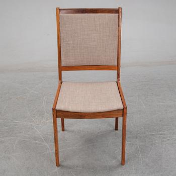 A seven-piece rosewood dining suite, 1960's/70's.