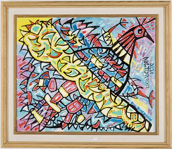 UNO VALLMAN, olja på duk, signerad  och daterad 1970.