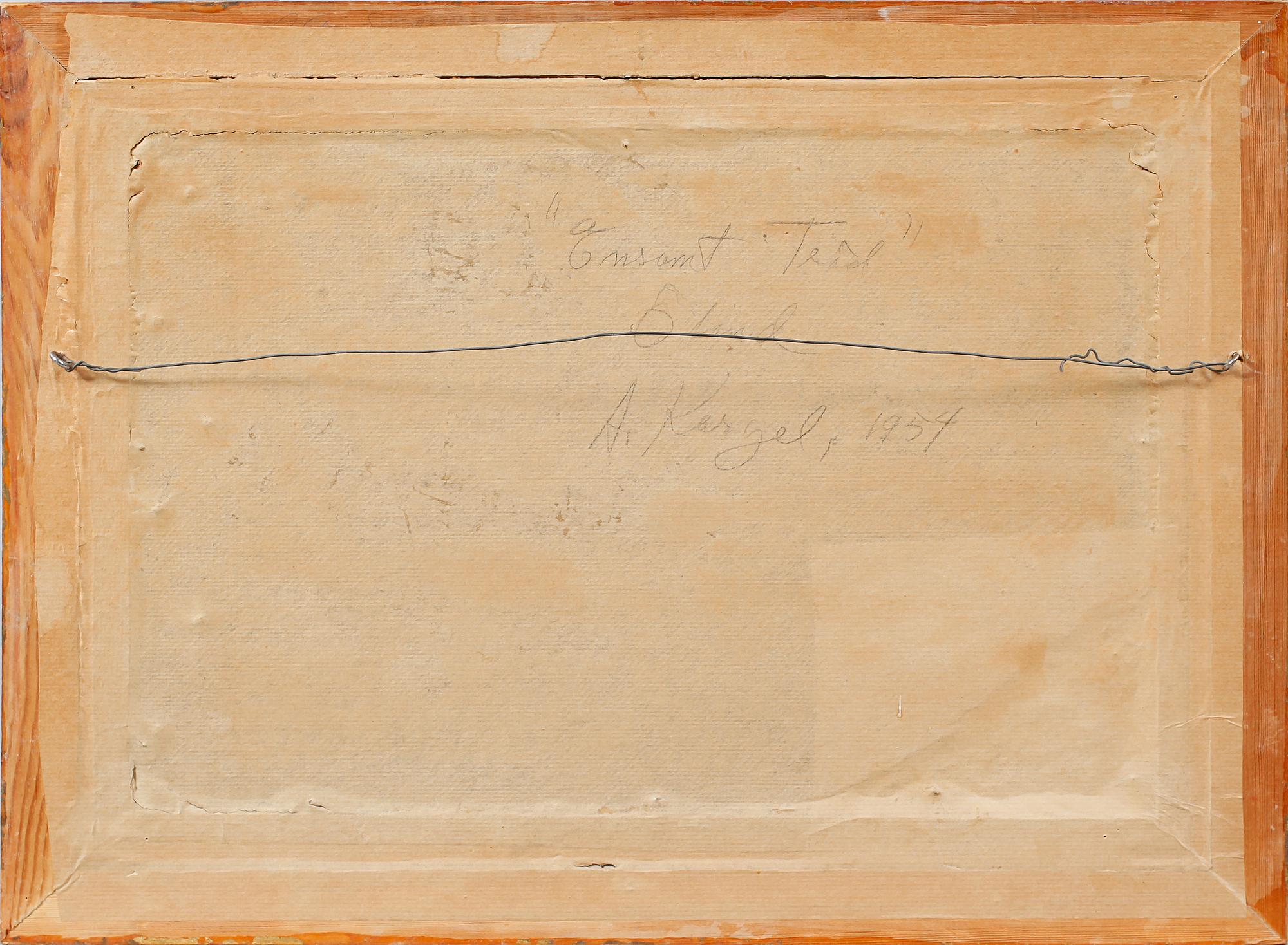 AXEL KARGEL, olja på duk, signerad och daterad 1954.