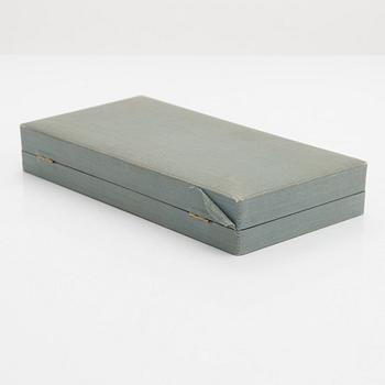 Mauno Honkanen, serveringsbestick 3 dlr, silver, Tillander, Helsingfors 1957. I originaletui,