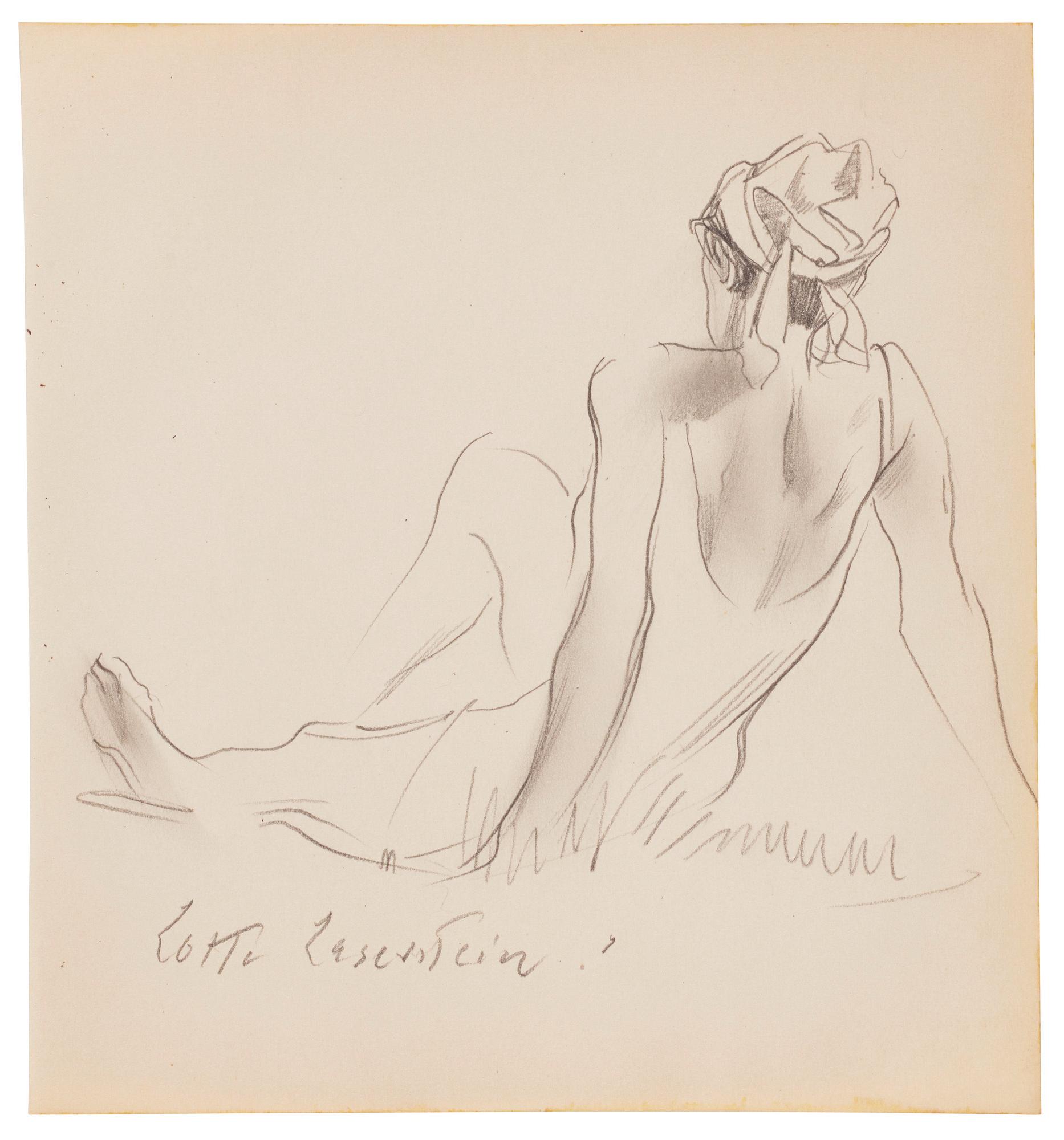 Lotte Laserstein, Sunbathing woman from behind (possibleTraute).