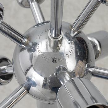 Ceiling lamp, Sputnik model 21416, probably Poland, second half of the 20th century.