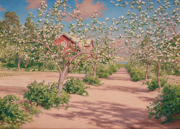 Johan Krouthén, Flowering fruit trees.