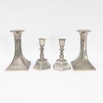 Just Andersen, ljusstakar, 4 par, Danmark, 1900-talets första hälft.