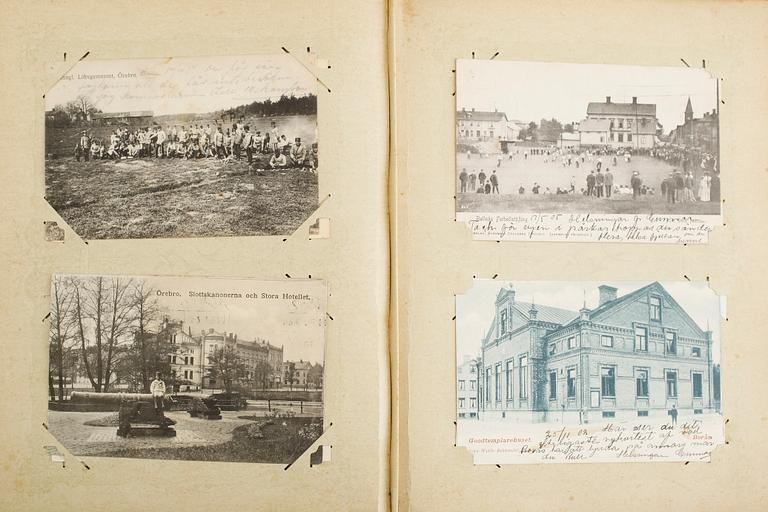 BREFKORTSALBUM, omkring år 1900.