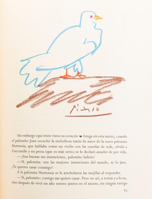 BOK, "Gavilla de fabulas sin amor" Camilo Jose Cela, Illustrerad av Picasso.