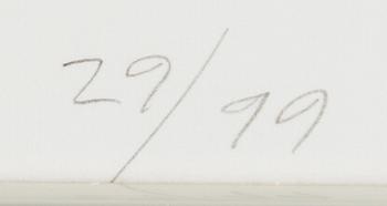 Yrjö Edelmann, Composition with pink paper.