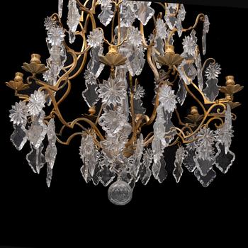 A Baroque style chandelierc1, circa 1900.