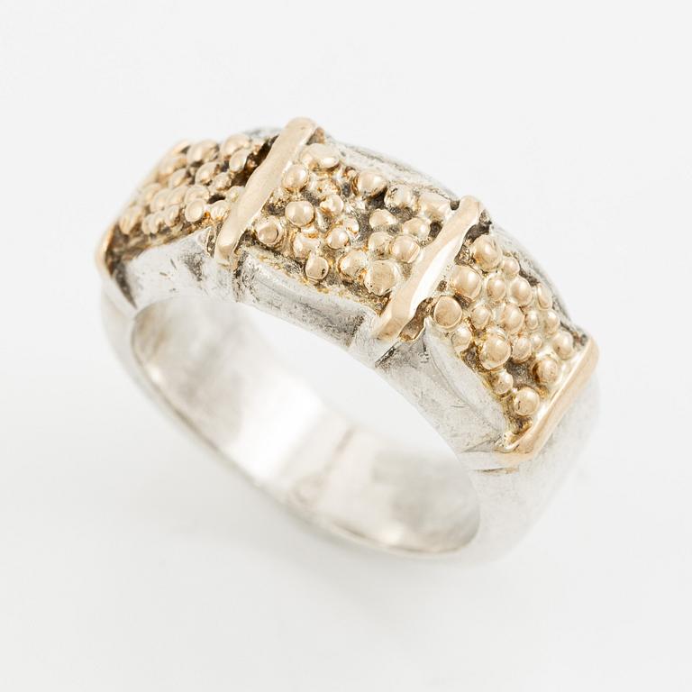 Sven-Erik Högberg, ring, sterlingsilver, Göteborg 1983.
