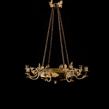 TAKAMPEL, empirestil, 1800-/1900-tal. Höjd 66 cm.