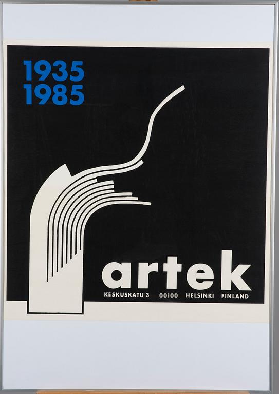 AFFISCH, "Artek 1935-1985", design Ben af Schultén.
