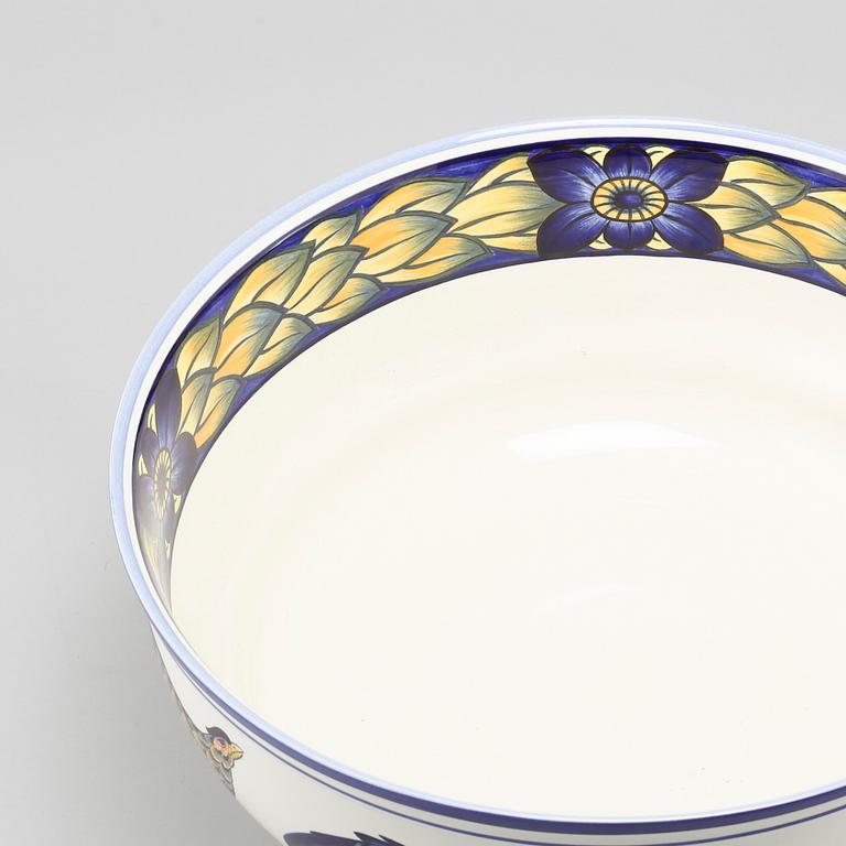 A porcelain bowl by Royal Copenhagen, "Blue Pheasant", second half of the 20th century.