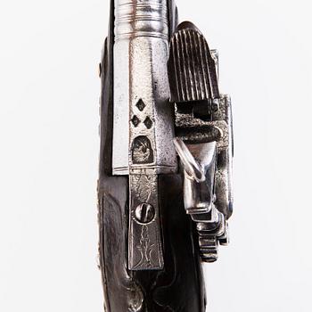 A Spanish miquelet flintlock pistol, late 18th/early 19th Century..