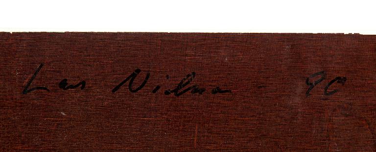 LARS NILSSON, serigrafi mounted on MDF board. Signed and dated -90 on verso.