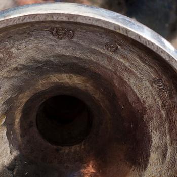 SALTKAR ETT PAR, silver, empire, Wien, Österike-Ungern 1820. Total vikt 200 g.